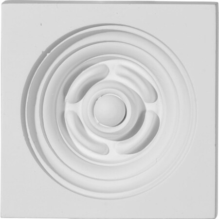 Ekena Millwork 3 7/8"W x 3 7/8"H x 1 1/8"P Lyon Plinth Block PB03X03X01LY